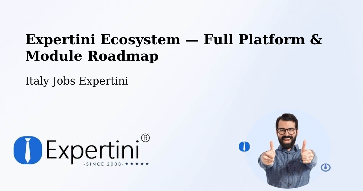 Expertini Ecosystem — Full Platform & Module Roadmap – Front