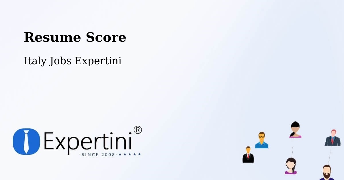 Resume Score & Job Description Match Tool – Front - Italy Jobs Expertini